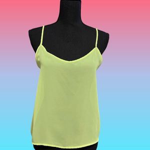 AMERICAN APPAREL CHIFFON TANK - YELLOW